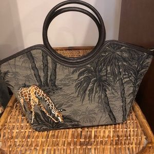 Giraffe Print Handbag